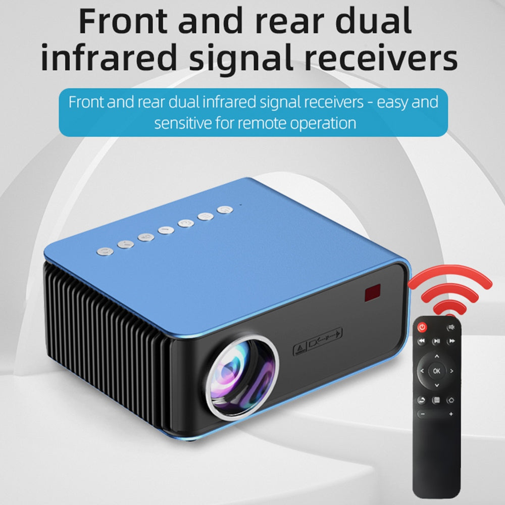 T4 Portable Mini Projector WiFi Mobile Phone Screen Mirroring Home Theater LED Video Projector T4 Portable Mini Projector WiFi Mobile Phone Screen Mirroring Home Theater LED Video Projector